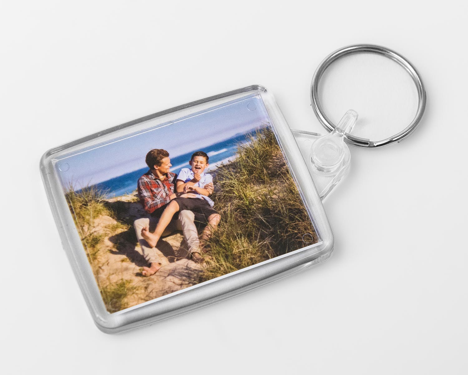 Acrylic photo keyring