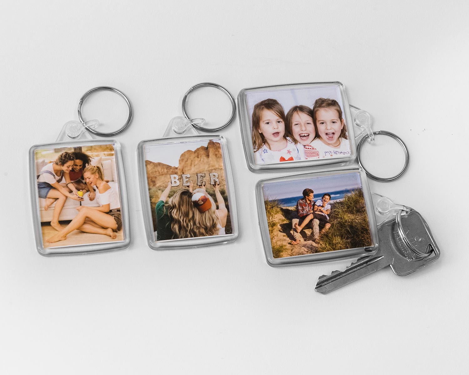 Acrylic photo keyrings