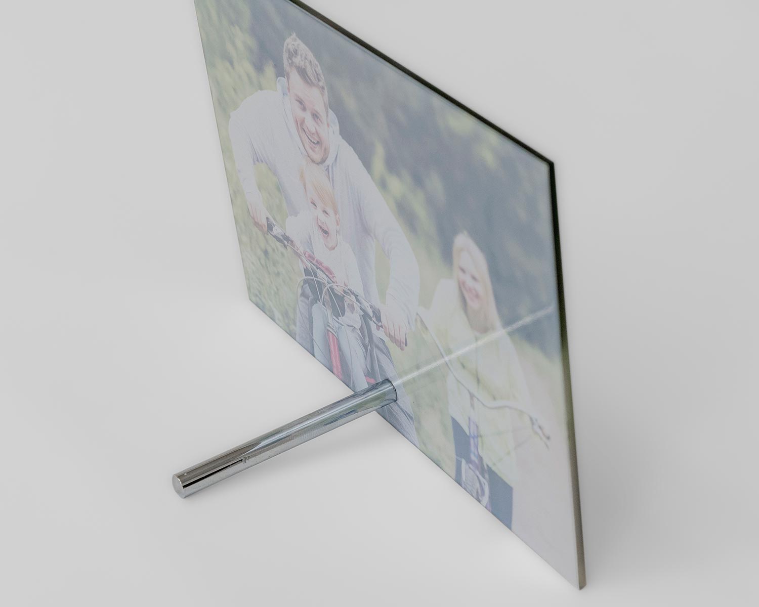 Glass photo frame rod