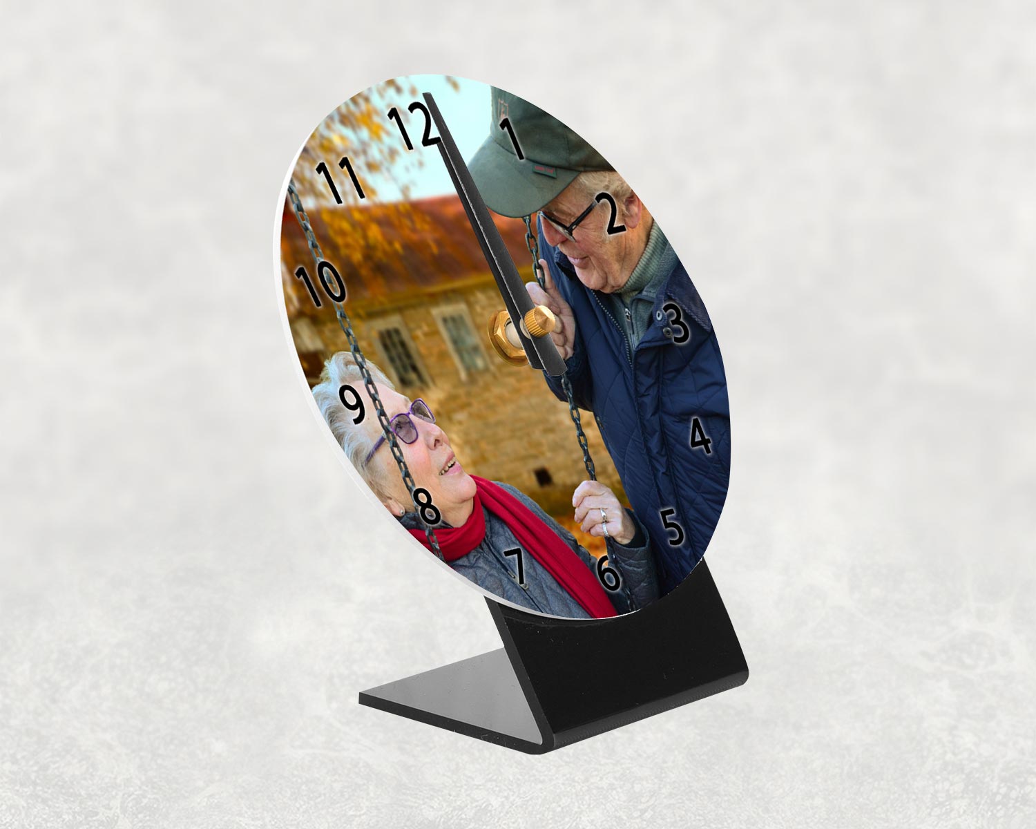 Personalised photo desk clock