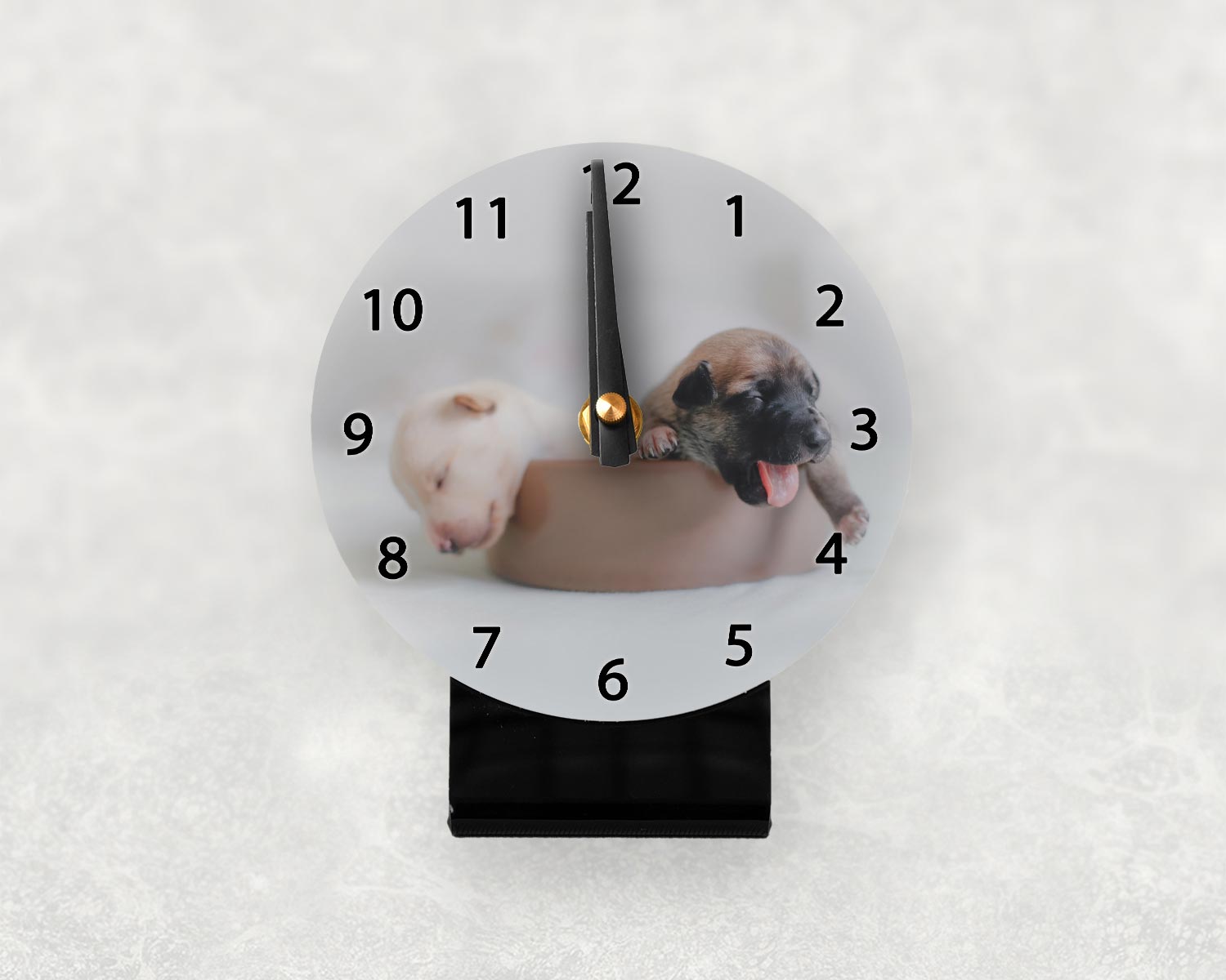 Personalised desk clock