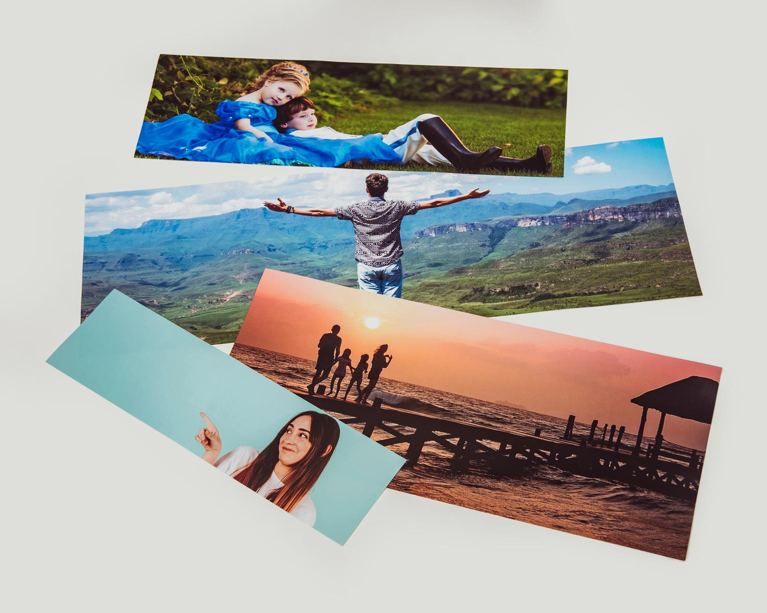 Panoramic photos printed