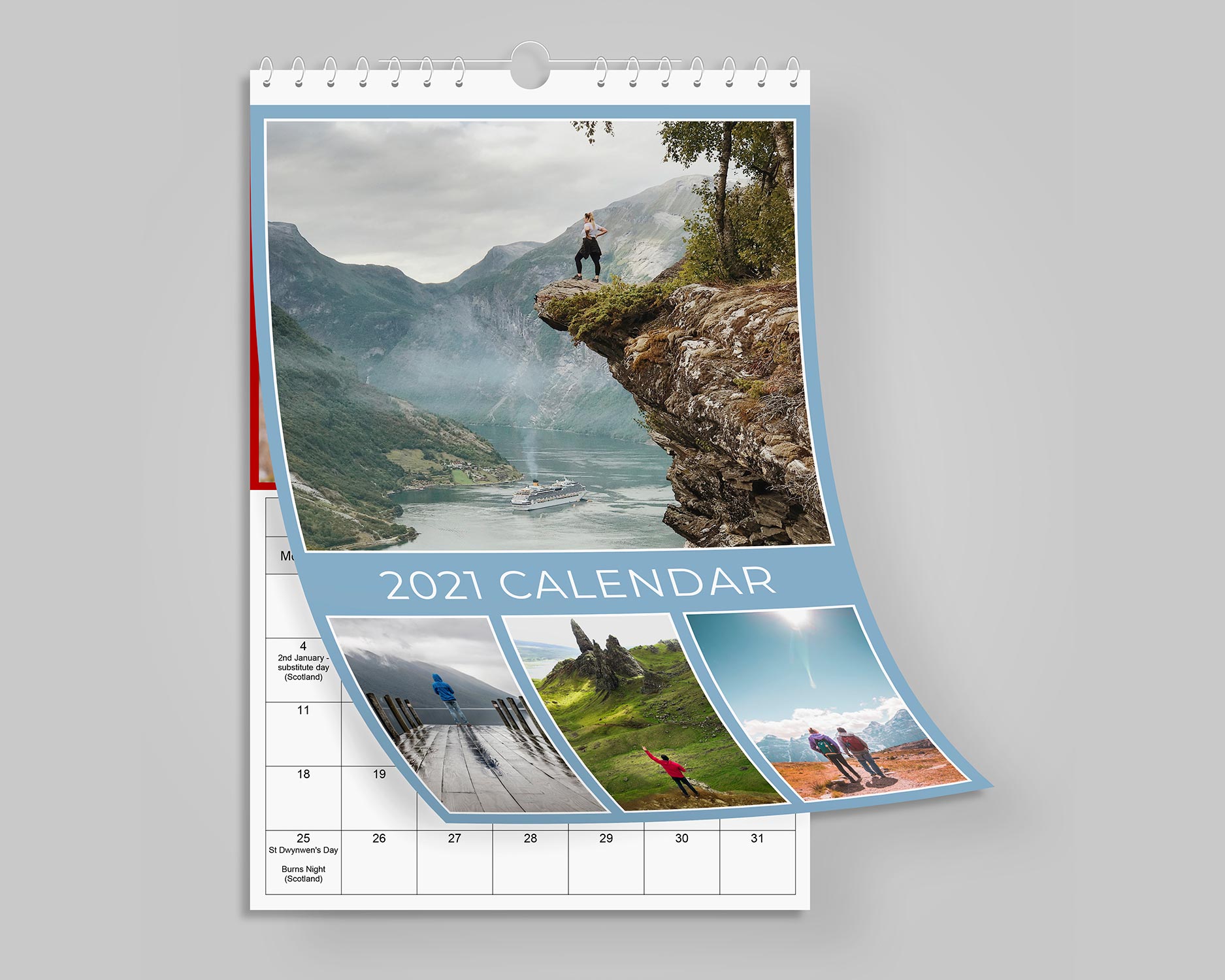 Photo Calendar A4-Calendar-ENG