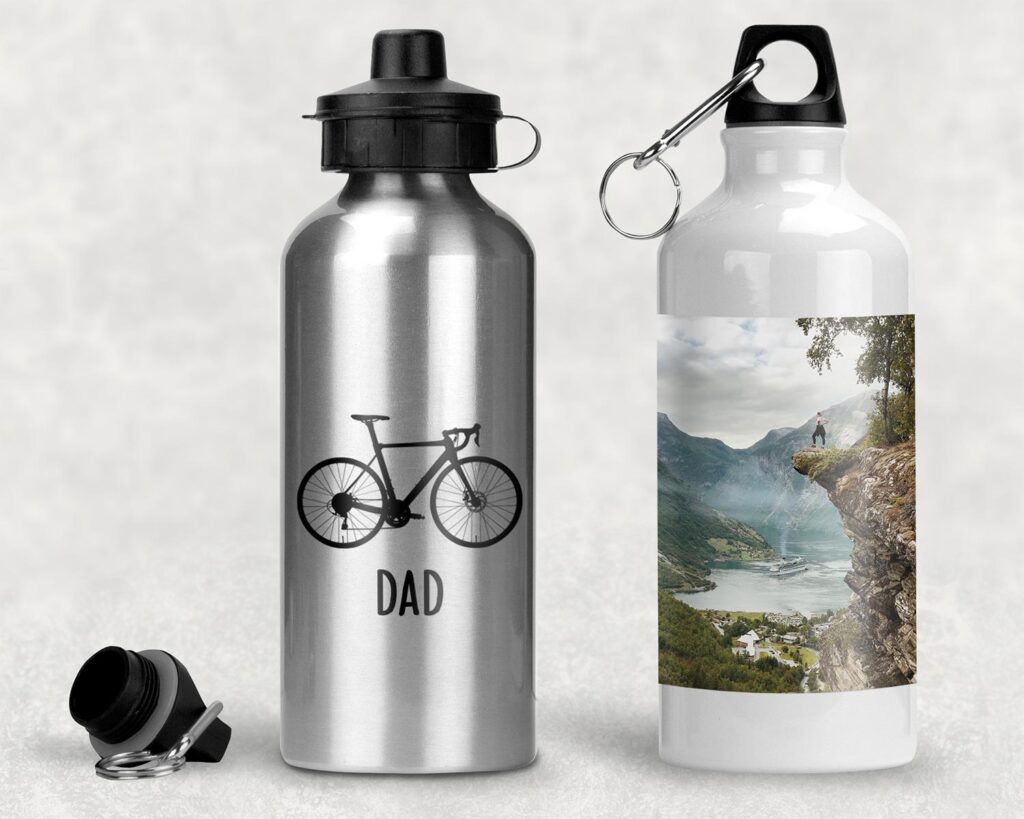 Aluminium personalised water bottles