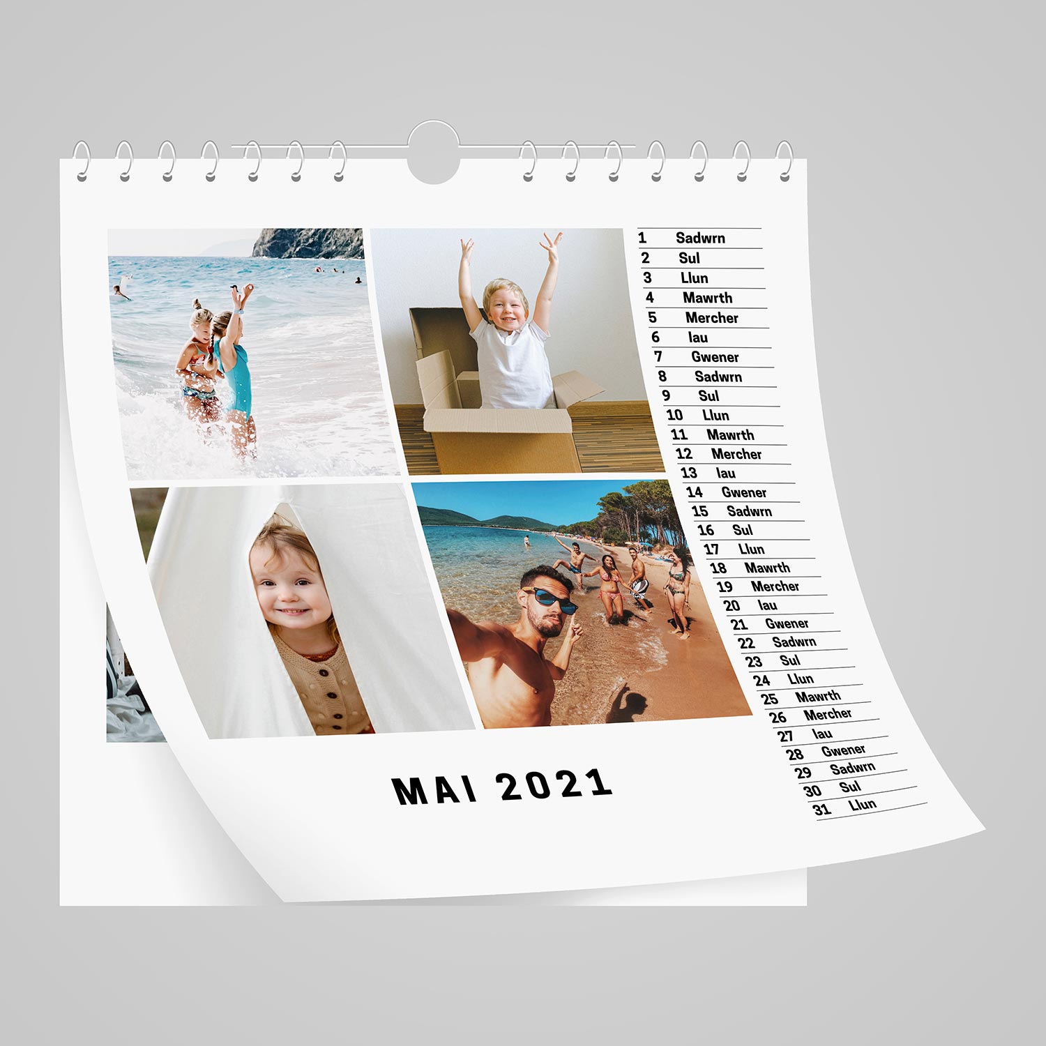 Calendrau Lluniau 4-Photo